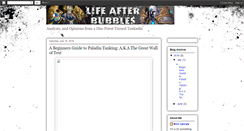 Desktop Screenshot of lifeafterbubbles.blogspot.com