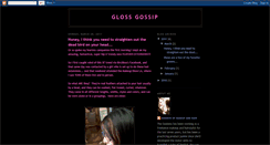 Desktop Screenshot of goddessglossgossip.blogspot.com