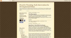 Desktop Screenshot of proactiveparentingearlyintervention.blogspot.com