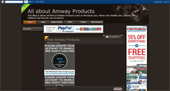 Desktop Screenshot of amwayproductsforu.blogspot.com