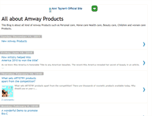 Tablet Screenshot of amwayproductsforu.blogspot.com
