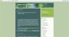 Desktop Screenshot of clarityamongconfusion.blogspot.com