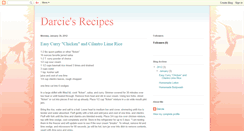 Desktop Screenshot of darciesrecipes.blogspot.com