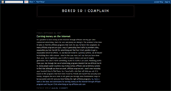 Desktop Screenshot of boredcomplainer.blogspot.com