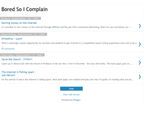 Tablet Screenshot of boredcomplainer.blogspot.com