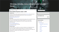 Desktop Screenshot of mmorpgoyunlar.blogspot.com