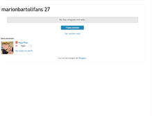 Tablet Screenshot of marionbartolifans.blogspot.com