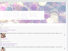 Tablet Screenshot of glitterandnails.blogspot.com