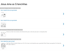 Tablet Screenshot of jesusamacriancinhas.blogspot.com