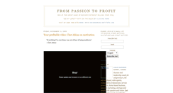 Desktop Screenshot of frompassiontoprofit.blogspot.com