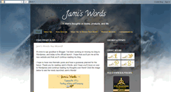 Desktop Screenshot of jamiswords.blogspot.com