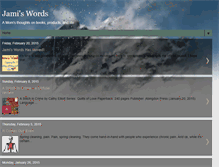 Tablet Screenshot of jamiswords.blogspot.com