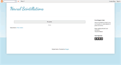 Desktop Screenshot of neuralscintillations.blogspot.com