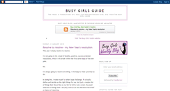 Desktop Screenshot of busygirlsguide.blogspot.com