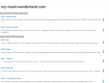 Tablet Screenshot of my-musicwonderland.blogspot.com