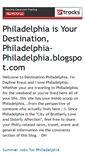Mobile Screenshot of philadelphia-philadelphia.blogspot.com