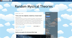 Desktop Screenshot of mystical-theories.blogspot.com