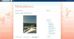 Desktop Screenshot of medzilaborce.blogspot.com