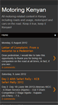 Mobile Screenshot of motoringkenyan.blogspot.com