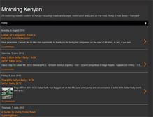 Tablet Screenshot of motoringkenyan.blogspot.com