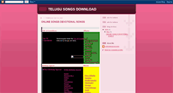 Desktop Screenshot of online-telugusongs.blogspot.com