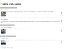 Tablet Screenshot of findingshakespeare.blogspot.com