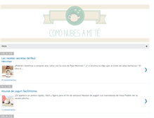 Tablet Screenshot of como-nubes-a-mi-te.blogspot.com