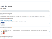 Tablet Screenshot of anakperantau85.blogspot.com