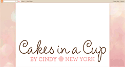 Desktop Screenshot of cindyscakesinacup.blogspot.com