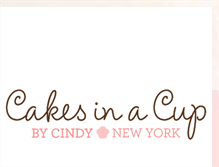 Tablet Screenshot of cindyscakesinacup.blogspot.com