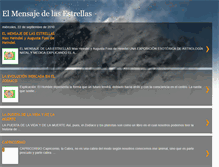 Tablet Screenshot of elmensajedelasestrellas.blogspot.com