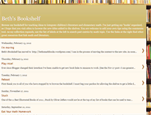 Tablet Screenshot of bethsbookshelf.blogspot.com