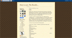 Desktop Screenshot of dutyisourstheresults.blogspot.com