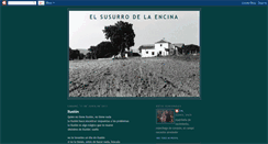 Desktop Screenshot of elsusurrodelaencina.blogspot.com