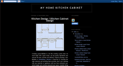 Desktop Screenshot of myhomekitchencabinet.blogspot.com