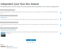 Tablet Screenshot of cycletournz.blogspot.com