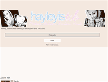 Tablet Screenshot of hayleyistcb.blogspot.com