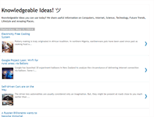 Tablet Screenshot of knowledgeableideas.blogspot.com