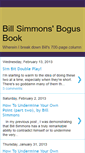 Mobile Screenshot of billsimmonsbogusbook.blogspot.com