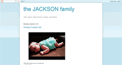 Desktop Screenshot of glenjacksonfamily.blogspot.com