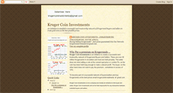 Desktop Screenshot of krugercoininvestments.blogspot.com