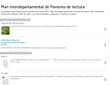 Tablet Screenshot of fomentolecturaespinillo.blogspot.com