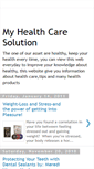 Mobile Screenshot of myhealthcaresolution.blogspot.com