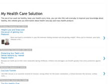 Tablet Screenshot of myhealthcaresolution.blogspot.com