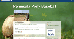 Desktop Screenshot of peninsulaponybaseball.blogspot.com