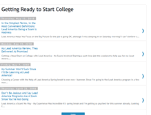 Tablet Screenshot of getting-ready-to-start-college.blogspot.com