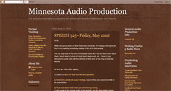 Desktop Screenshot of minnesotaaudio.blogspot.com