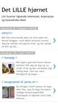 Mobile Screenshot of detlillehjornet.blogspot.com