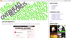 Desktop Screenshot of overheadrecords.blogspot.com