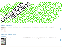 Tablet Screenshot of overheadrecords.blogspot.com